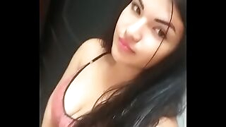 cute indian girl record bare selfie for bf