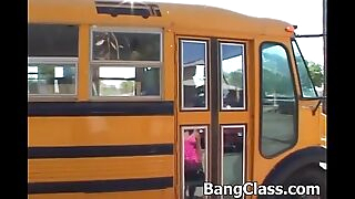 School bus Historical coachman fucking teen girl