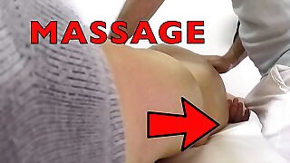 Massage Hidden Camera Records Fat Wife Groping Masseur's Dick