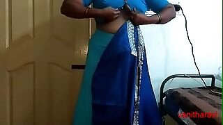 desi Indian  tamil aunty telugu aunty kannada aunty  malayalam aunty Kerala aunty hindi bhabhi horny cheating wife vanitha wearing saree showing big boobs and shaved pussy Aunty Changing Dress keep a sharp lookout for party and Making Video