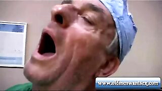 Old person Doctor fucks patient